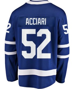 Noel Acciari 52 Toronto Maple Leafs Stanley Cup 2023 Playoffs Patch Home Breakaway Men Jersey - Blue