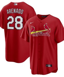 Nolan Arenado 28 St. Louis Cardinals Alternate Men Jersey - Red