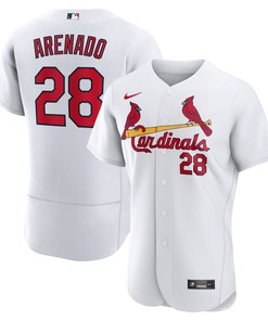 Nolan Arenado 28 St. Louis Cardinals Home Player Elite Jersey - White
