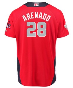 Nolan Arenado National League Majestic 2018 Mlb All-star Game Home Run Derby Player Jersey - Red