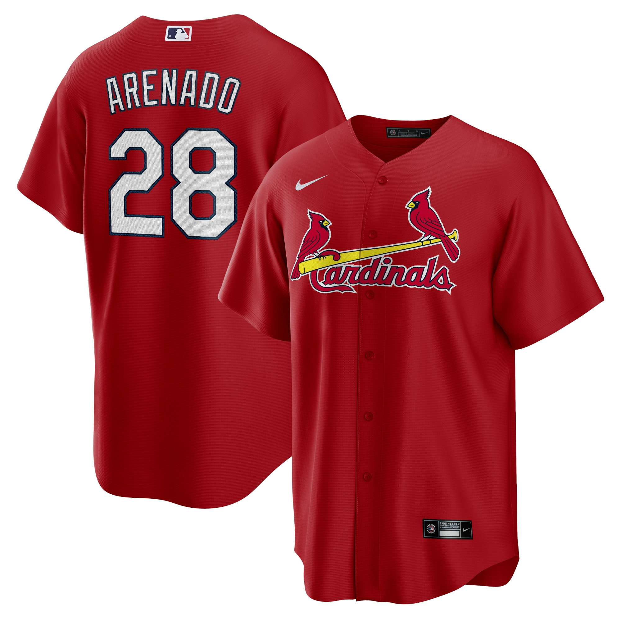 Nolan Arenado St. Louis Cardinals Alternate Official Replica Player Jersey - Red Mlb