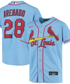 Nolan Arenado St Louis Cardinals Alternate Replica Player Jersey Light Blue Mlb