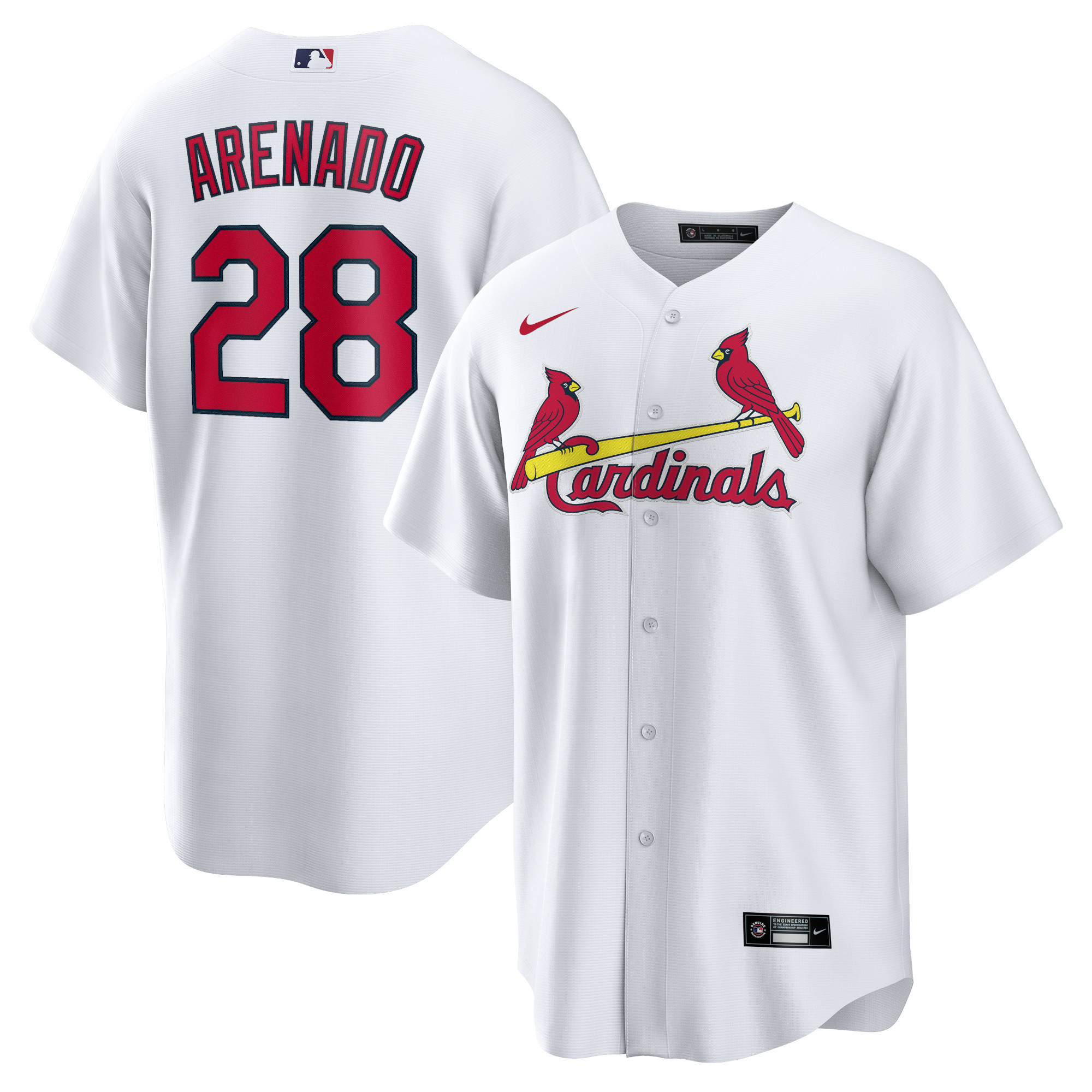 Nolan Arenado St. Louis Cardinals Home Official Replica Player Jersey - White Mlb