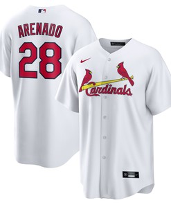 Nolan Arenado St Louis Cardinals Home Official Replica Player Jersey White Mlb