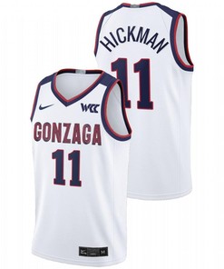 Nolan Hickman 11 Gonzaga Bulldogs 2023 College Basketball Limited Men Jersey - White