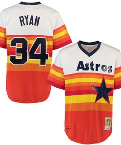 Nolan Ryan Houston Astros Mitchell & Ness Throwback Authentic Jersey - White Mlb