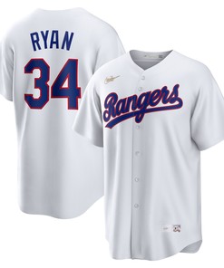 Nolan Ryan Texas Rangers Home Cooperstown Collection Player Jersey - White Mlb
