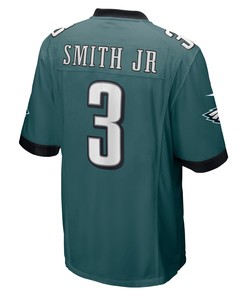 Nolan Smith Jr 3 Philadelphia Eagles 2023 NFL Draft Game Jersey - Midnight Green