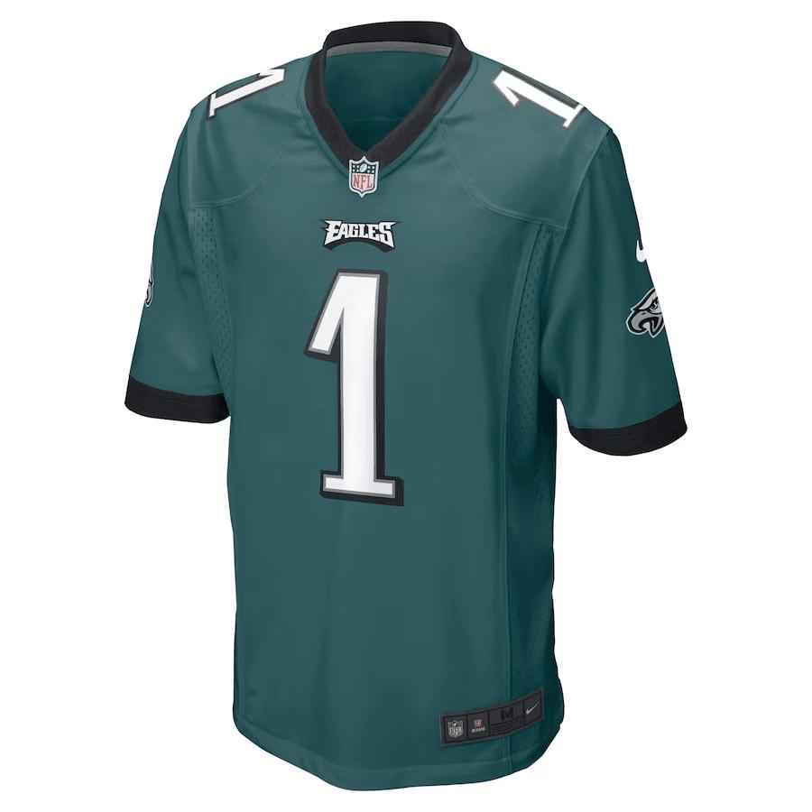Nolan Smith Philadelphia Eagles 2023 NFL Draft First Round Pick Game Jersey - Midnight Green