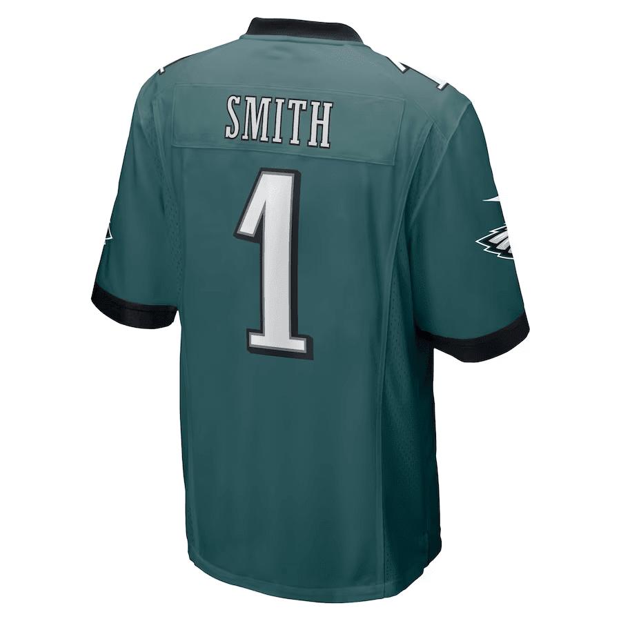 Nolan Smith Philadelphia Eagles 2023 NFL Draft First Round Pick Game Jersey - Midnight Green