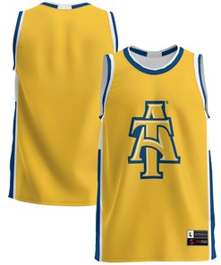 North Carolina A&t Aggies Basketball Jersey - Gold Ncaa