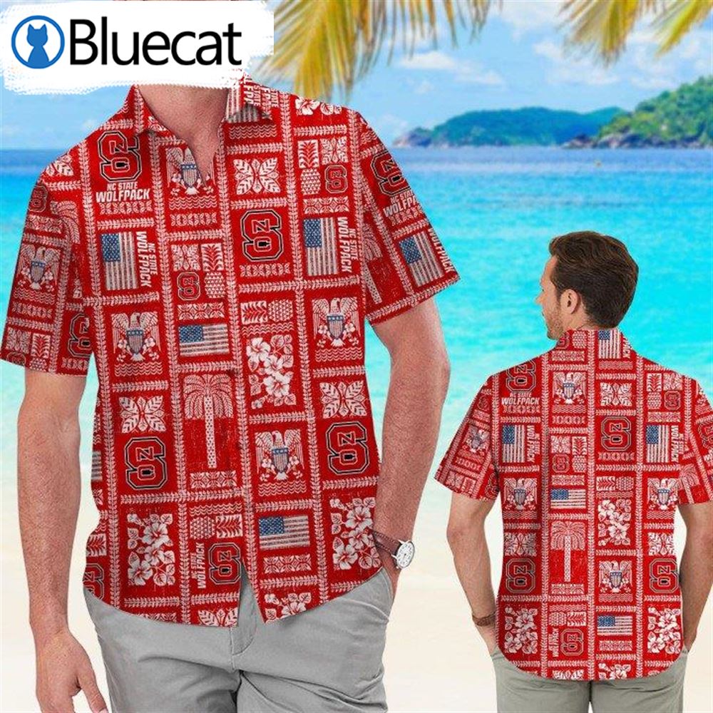 North Carolina State Wolfpack Summer Commemorative Hawaiian Shirt