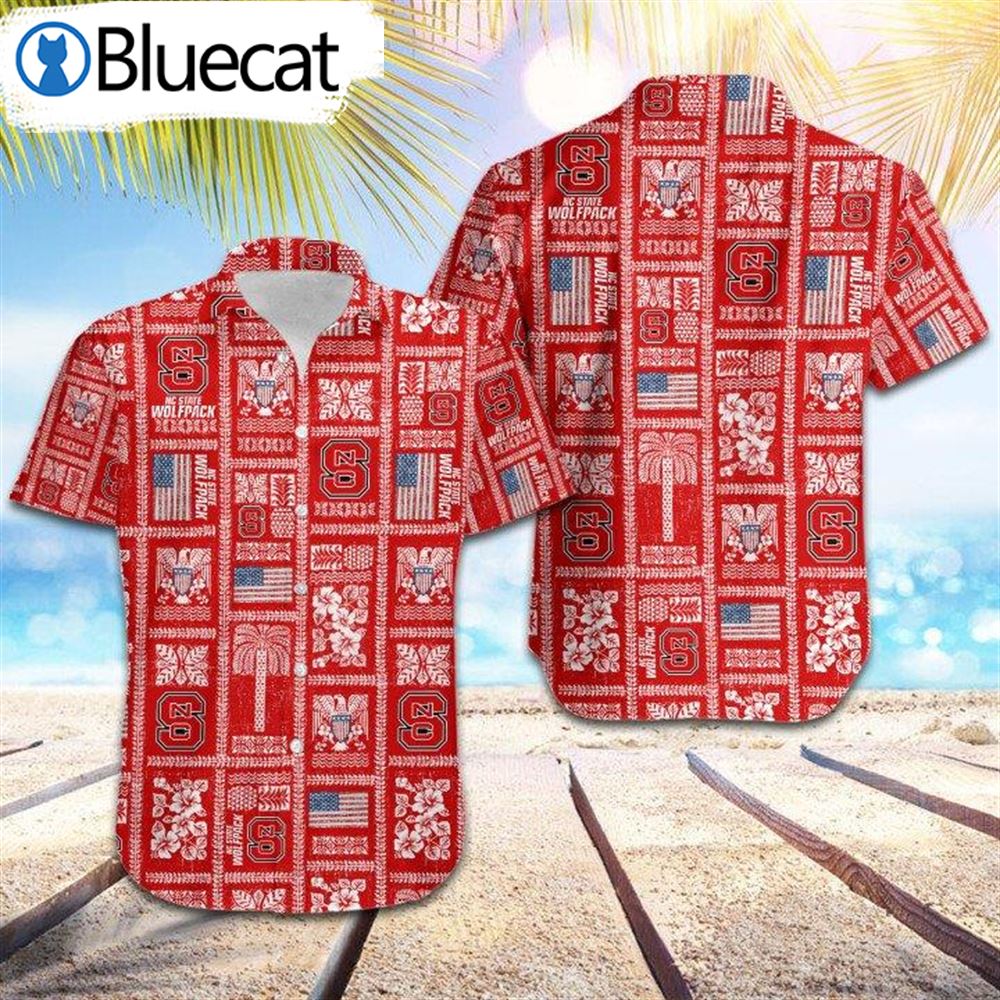 North Carolina State Wolfpack Summer Commemorative Hawaiian Shirt