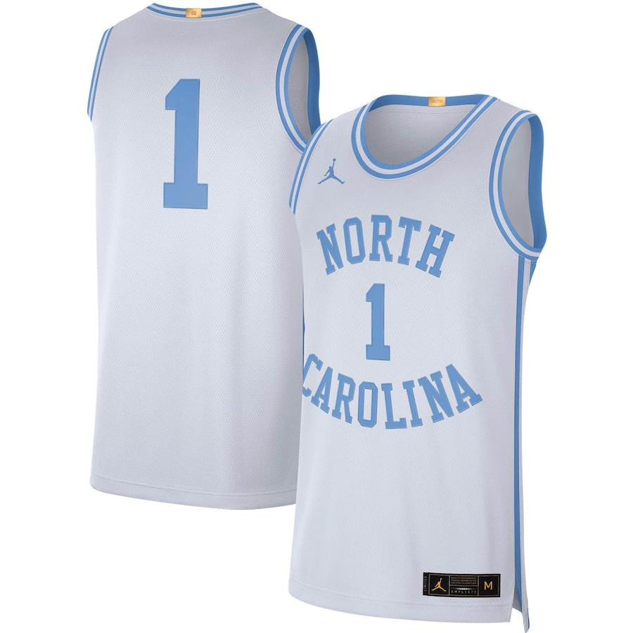 North Carolina Tar Heels 1 Retro Limited Men Jersey - White