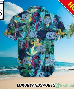 North Carolina Tar Heels Floral Tropical Hawaiian Shirt