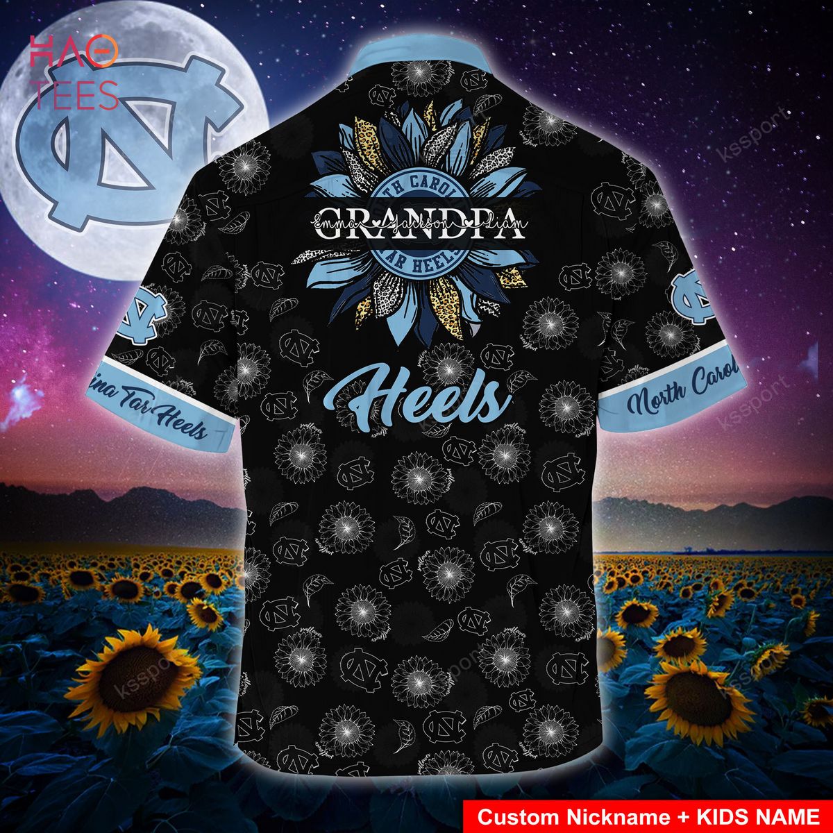 North Carolina Tar Heels Hawaiian Shirt