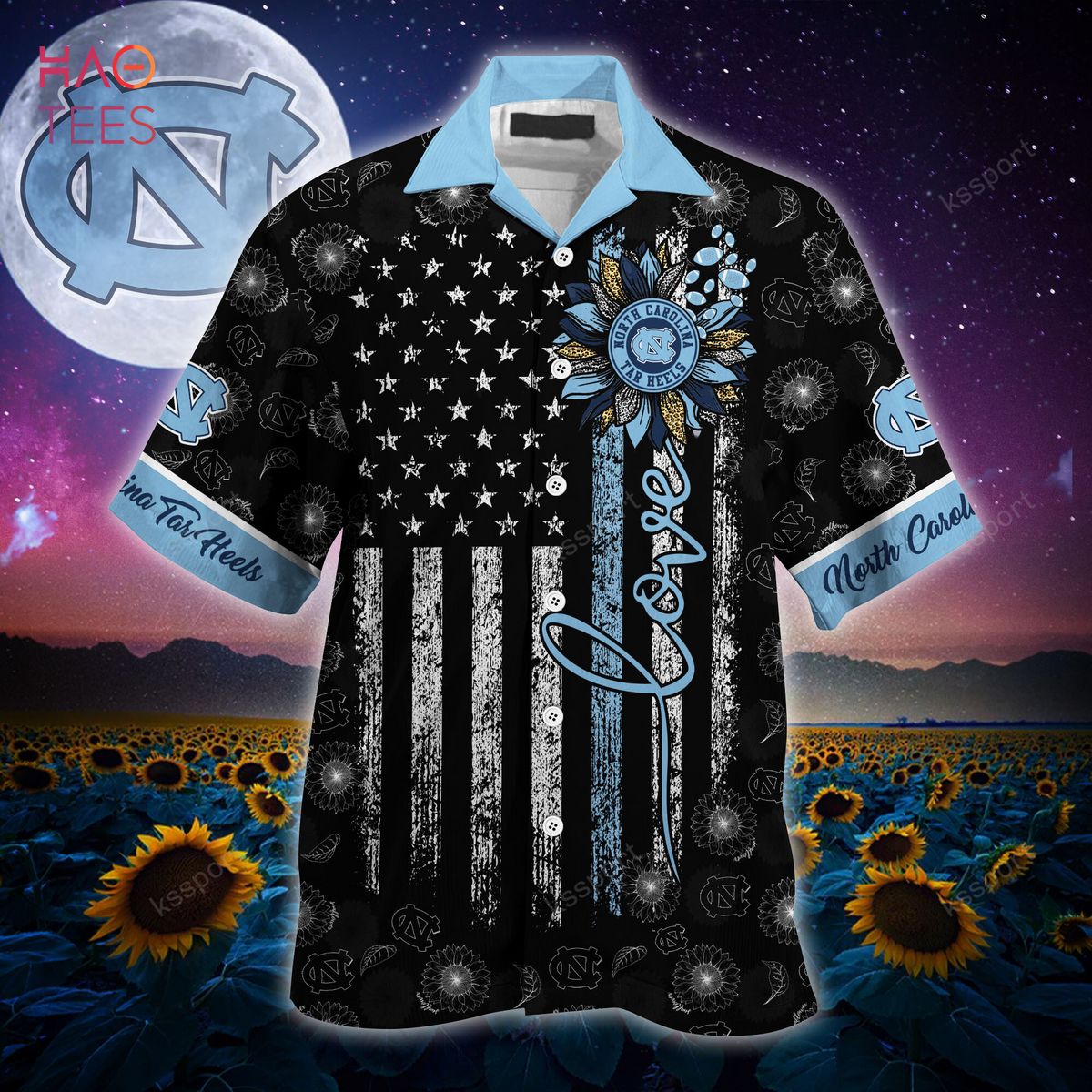 North Carolina Tar Heels Hawaiian Shirt