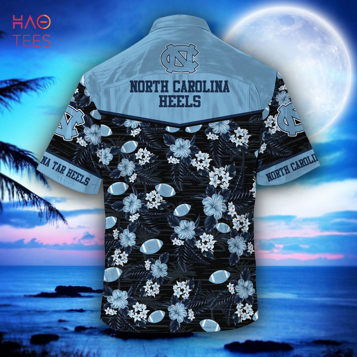 North Carolina Tar Heels Hawaiian Shirt, New Gift for Summer Ver 1