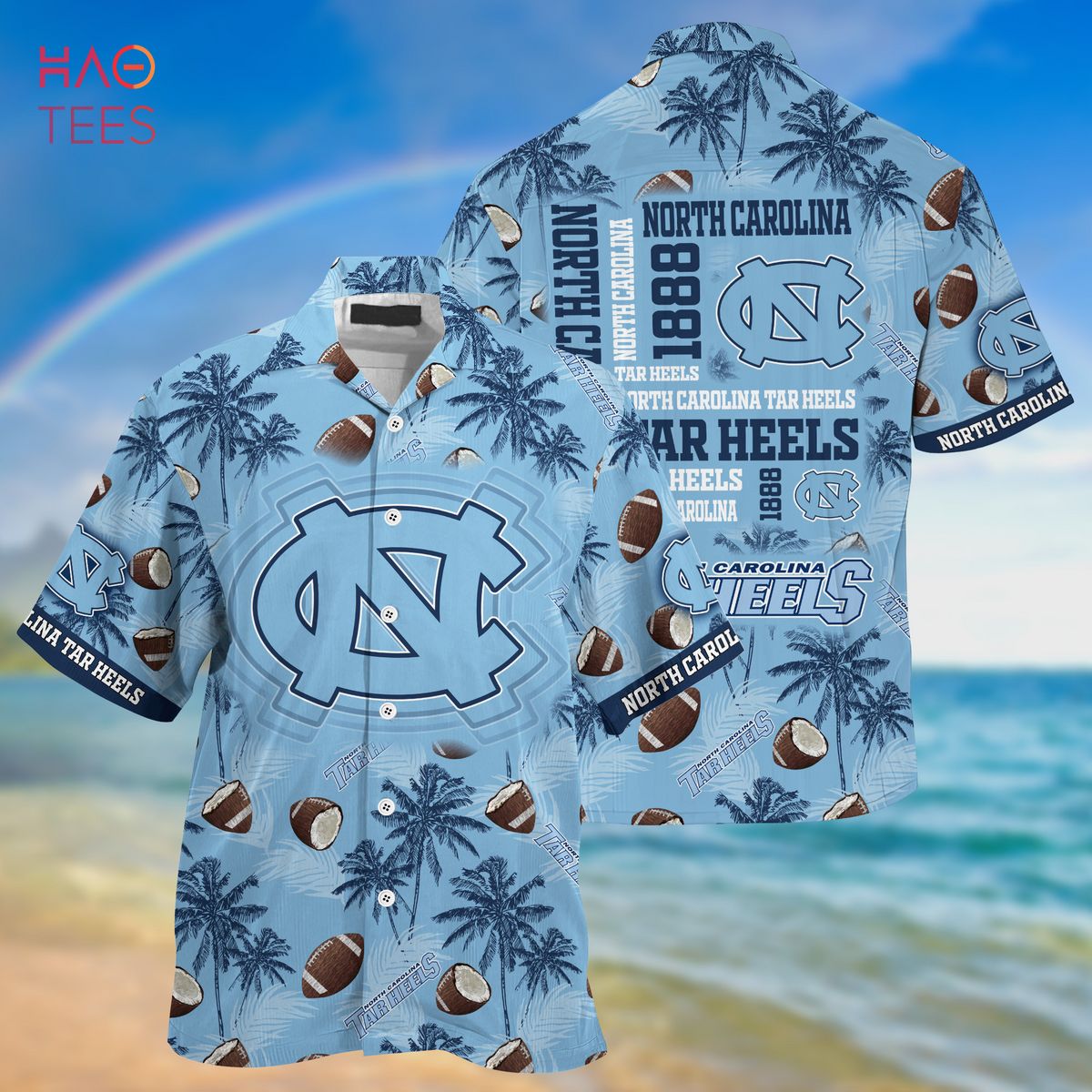 North Carolina Tar Heels Hawaiian Shirt, New Gift for Summer Ver 2