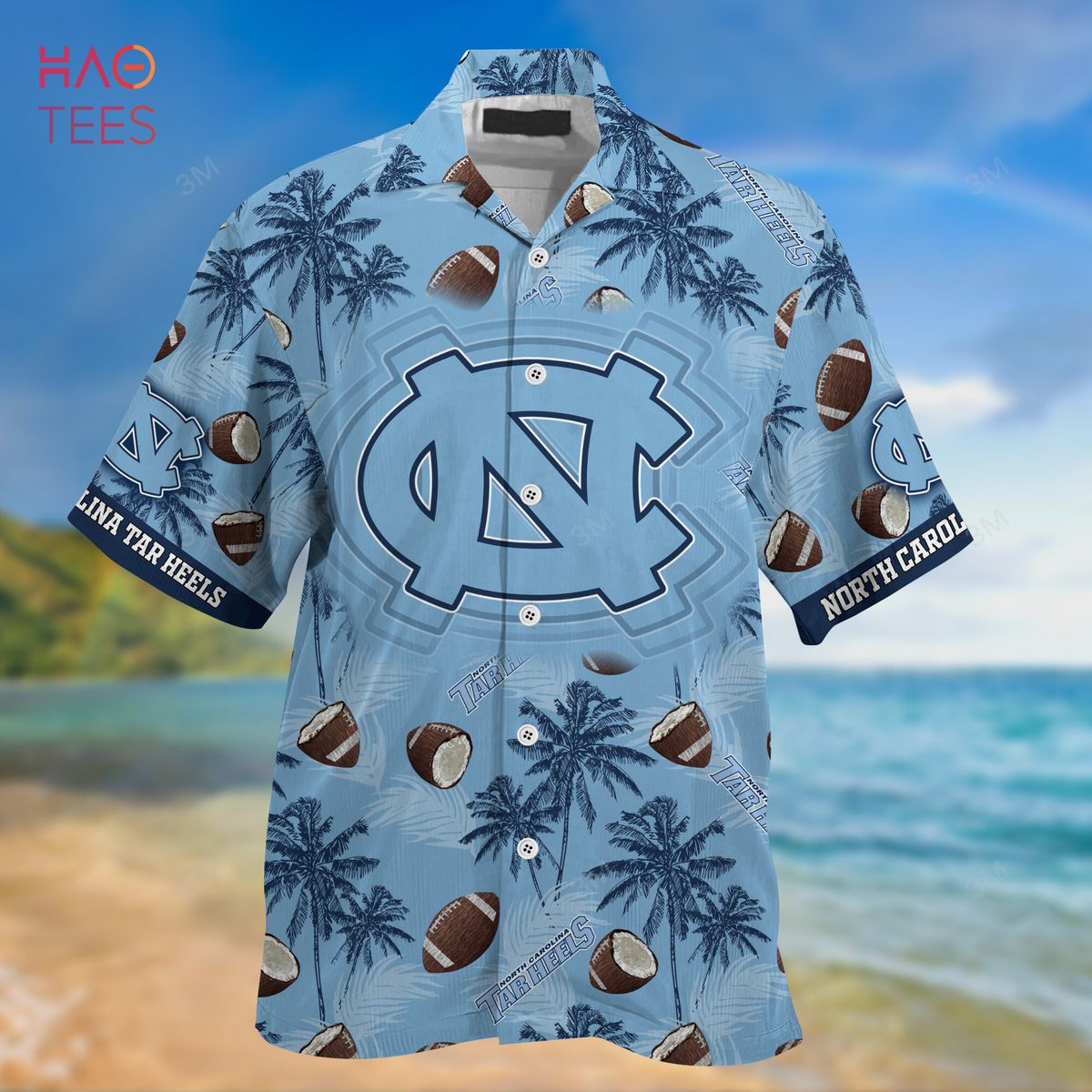 North Carolina Tar Heels Hawaiian Shirt, New Gift for Summer Ver 2