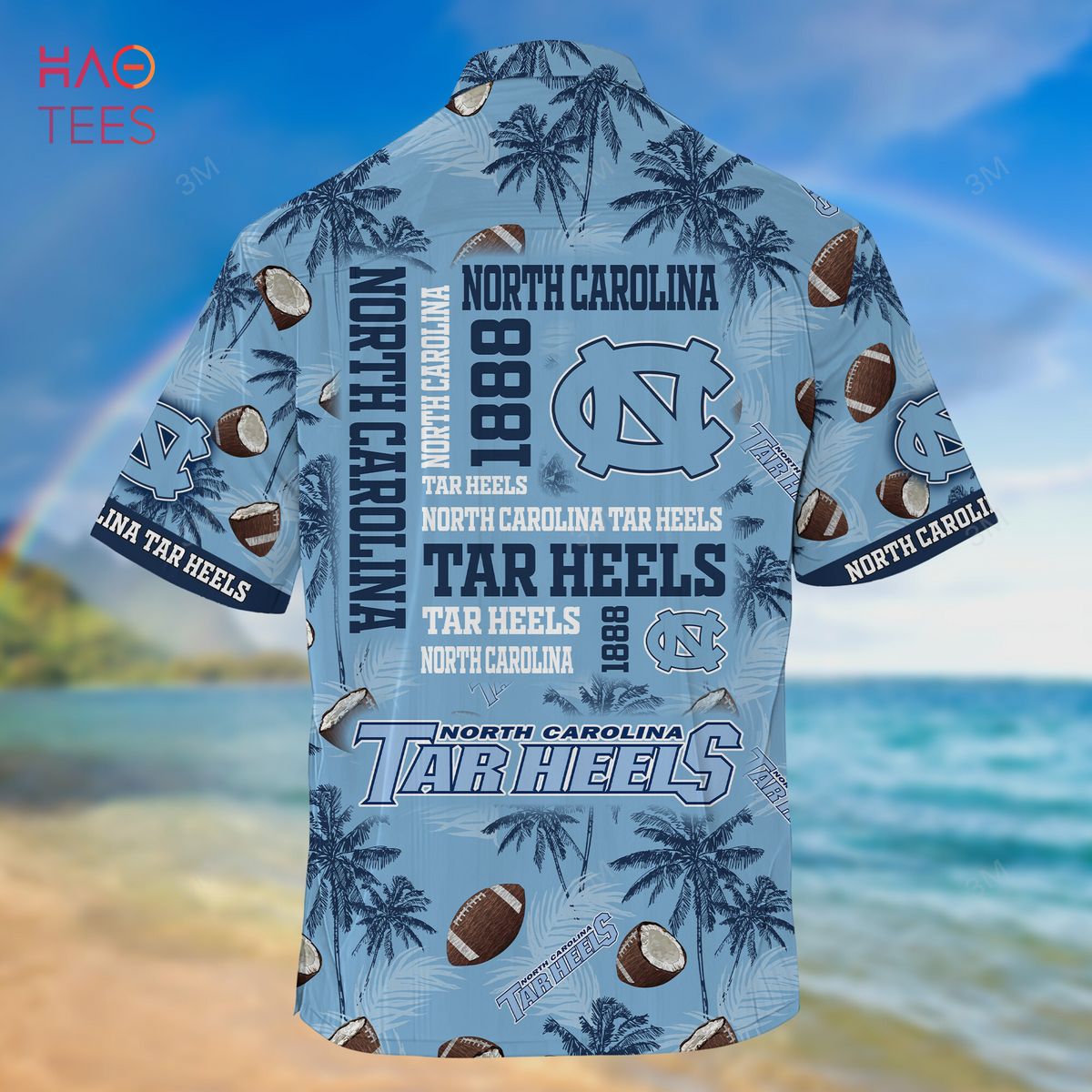North Carolina Tar Heels Hawaiian Shirt, New Gift for Summer Ver 2