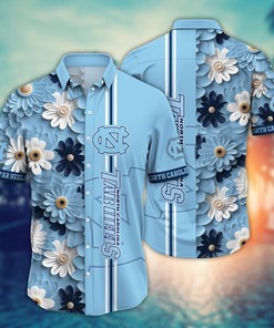 North Carolina Tar Heels NCAA Flower Hawaii Shirt For Fans Ver 24