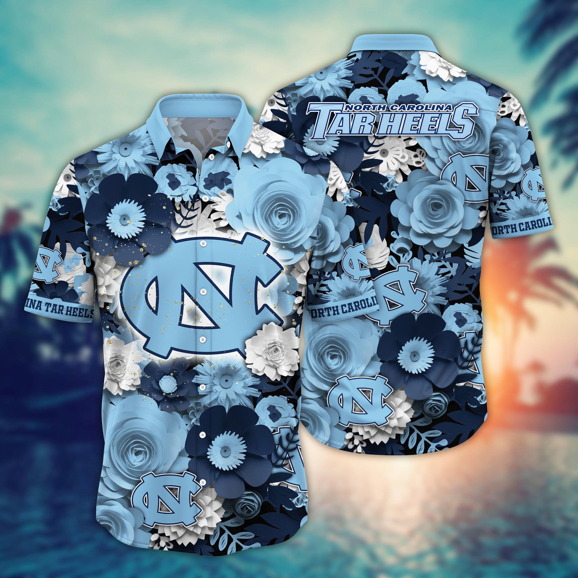 North Carolina Tar Heels NCAA Flower Hawaii Shirt For Fans Ver 35
