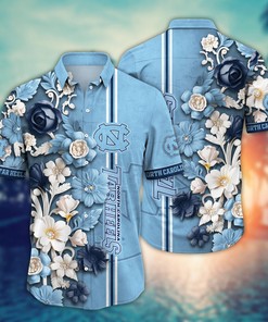 North Carolina Tar Heels NCAA Flower Hawaii Shirt For Fans Ver 37