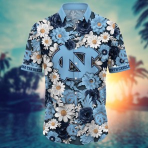 North Carolina Tar Heels NCAA Flower Hawaii Shirt For Fans Ver 4