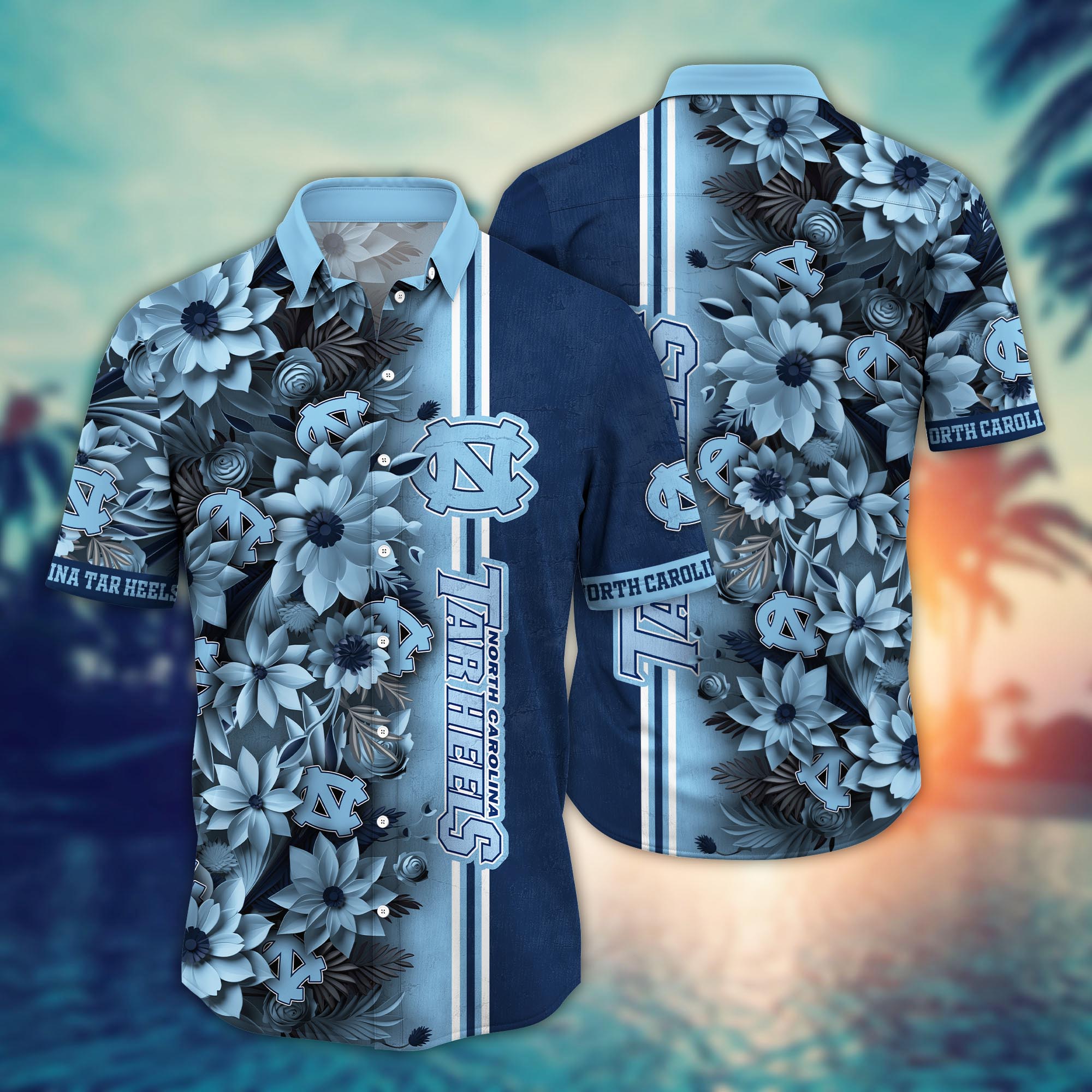 North Carolina Tar Heels NCAA Flower Hawaii Shirt For Fans Ver 5