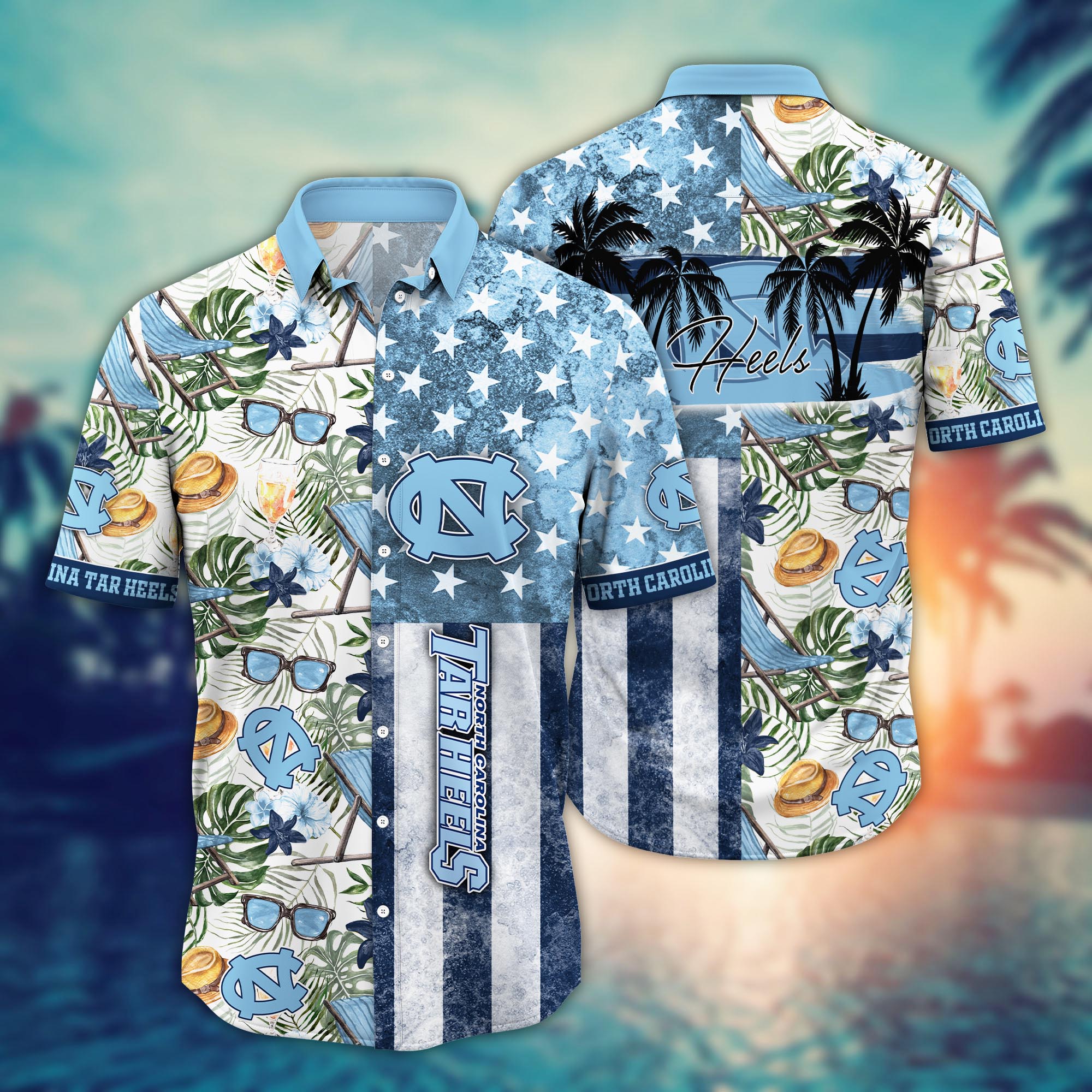 North Carolina Tar Heels NCAA Flower Hawaii Shirt For Fans Ver 8