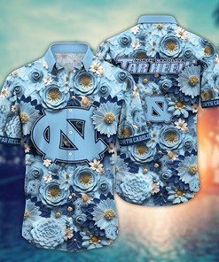 North Carolina Tar Heels NCAA Hawaiian Shirt for This Summer Customize Shirt Any Team
