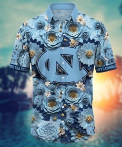 North Carolina Tar Heels NCAA Hawaiian Shirt for This Summer Customize Shirt Any Team