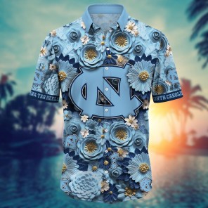 North Carolina Tar Heels NCAA Hawaiian Shirt for This Summer Customize Shirt Any Team
