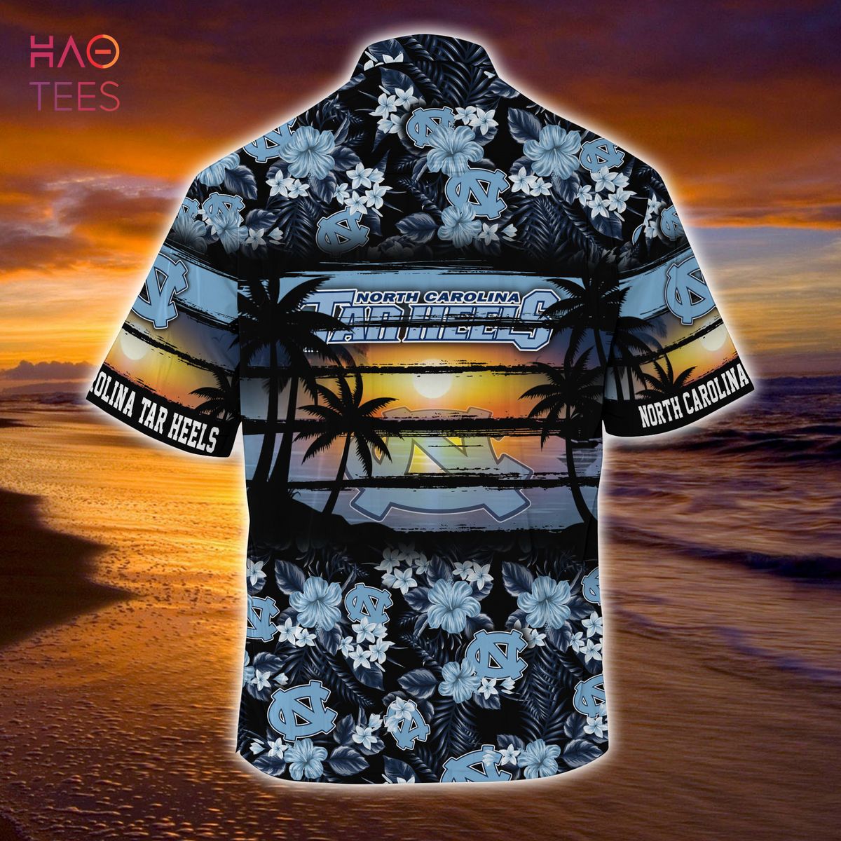 North Carolina Tar Heels Summer Hawaiian Shirt, Floral Pattern for Sports Enthusiast This Year