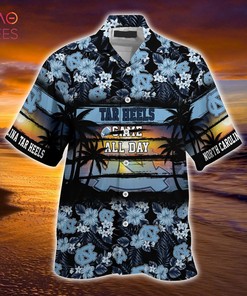 North Carolina Tar Heels Summer Hawaiian Shirt, Floral Pattern for Sports Enthusiast This Year
