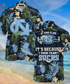 North Carolina Tar Heels Summer Hawaiian Shirts, With Tropical Patterns for Fans
