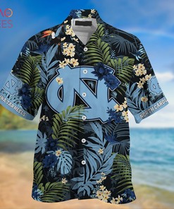 North Carolina Tar Heels Summer Hawaiian Shirts, With Tropical Patterns for Fans