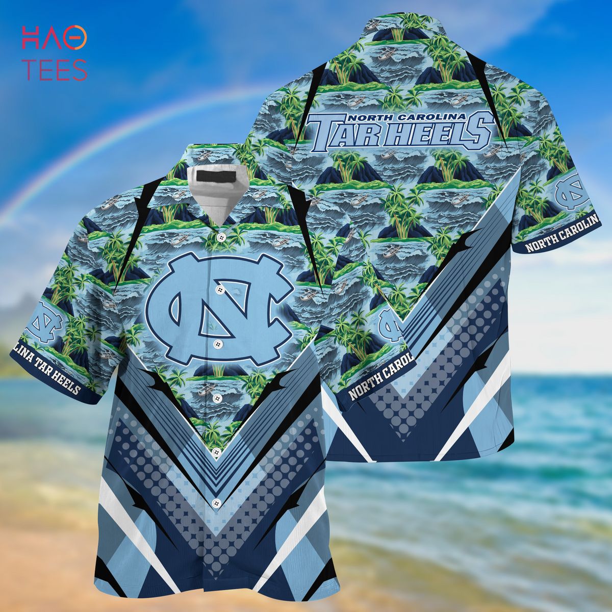 North Carolina Tar Heels Summer Hawaiian Shirts for Fans Ver 1
