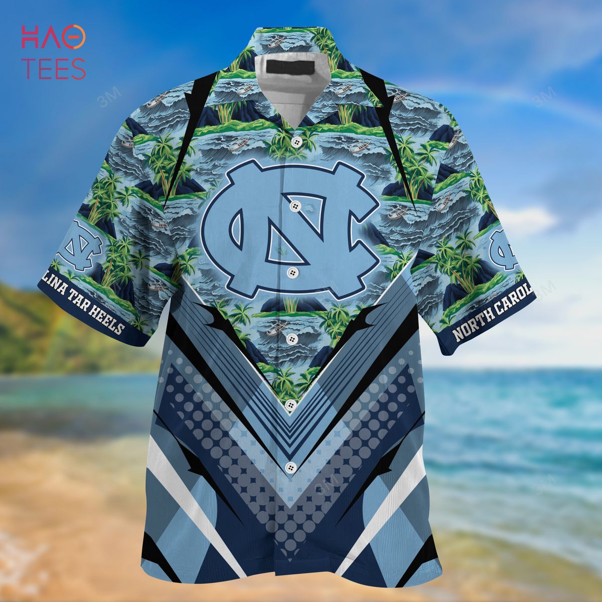 North Carolina Tar Heels Summer Hawaiian Shirts for Fans Ver 1