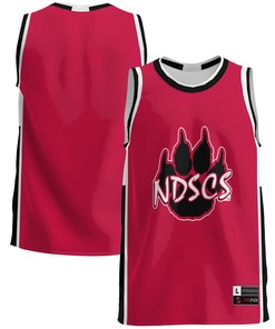 North Dakota College Wildcats Basketball Jersey - Red Ncaa