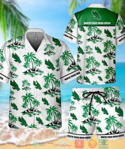 North Texas Mean Green Hawaiian Shirt