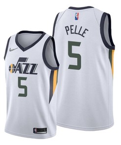 Norvel Pelle 5 Utah Jazz 2022 Association Edition White Jersey 75th Diamond - Men Jersey