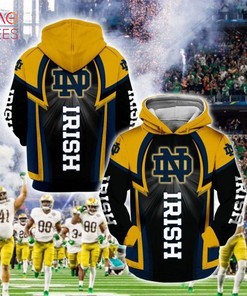Notre Dame Fighting Irish 3D Hoodie All Over Printed Hoodie