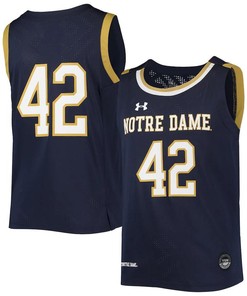Notre Dame Fighting Irish 42 Basketball Youth Jersey - Navy