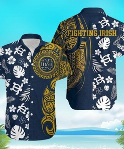 Notre Dame Fighting Irish Funny Hawaiian Shirt Notre Dame Hawaiian Shirt