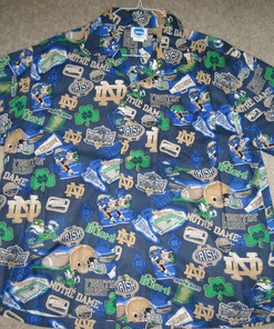 Notre Dame Fighting Irish Hawaiian Shirt Classic "Notre Dame Legacy"