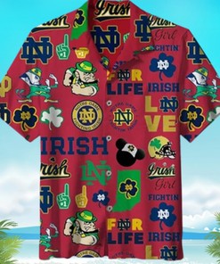 Notre Dame Fighting Irish Hawaiian Shirt Notre Dame Hawaiian Shirt Gifts for Him