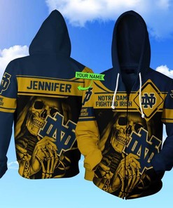 Notre Dame Fighting Irish Hoodie Personalized 3D Hoodie Notre Dame Gifts