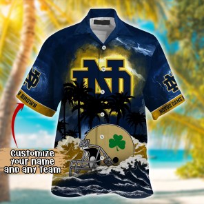 Notre Dame Fighting Irish NCAA Best Hawaiian Shirt Ever- Customize Any Team Any League